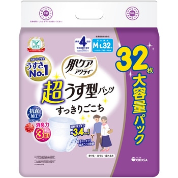 肌ケア アクティ 超うす型パンツ 日本製紙クレシア