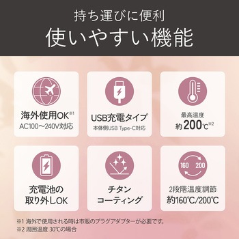 コードレスストレートアイロン コイズミ