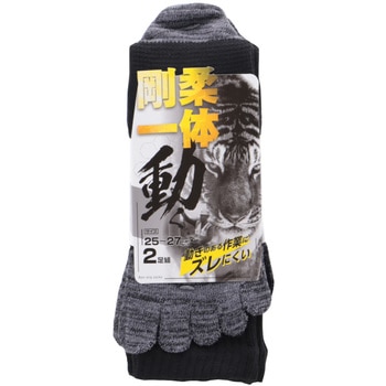 ワークソックスクルー 5本指 2P コーコス信岡