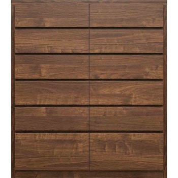 6300074114 キューブ 幅104 6段 チェスト 家具 収納 ホワイト/ウォールナット/オーク 丸田木工 68294716