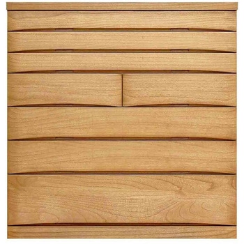 桐蔵 幅118 7段 チェスト 家具 収納 ナチュラル/ダーク 丸田木工