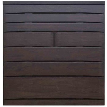 6300074123 桐蔵 幅118 7段 チェスト 家具 収納 ナチュラル/ダーク 丸田木工 68294811