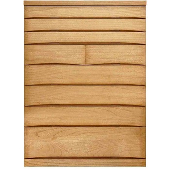 桐蔵 幅102 8段 チェスト 家具 収納 ナチュラル/ダーク 丸田木工