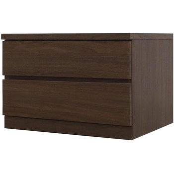 6300074159 フィット 幅60 2段 チェスト 奥行44cm 家具 収納 ホワイト/ウォールナット/オーク 丸田木工 68295170