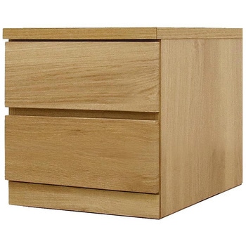 6300074169 フィット 幅40 2段 チェスト 奥行55cm 家具 収納 ホワイト/ウォールナット/オーク 丸田木工 68295267