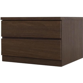 6300074174 フィット 幅60 2段 チェスト 奥行55cm 家具 収納 ホワイト/ウォールナット/オーク 丸田木工 68295319