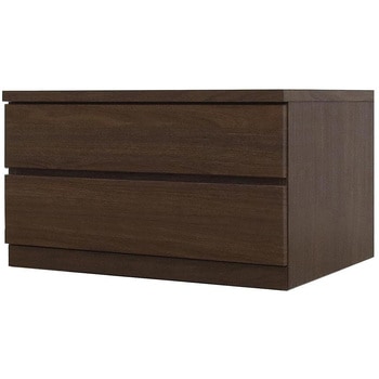 6300074177 フィット 幅70 2段 チェスト 奥行55cm 家具 収納 ホワイト/ウォールナット/オーク 丸田木工 68295346