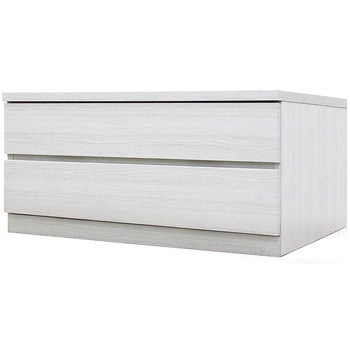 フィット 幅80 2段 チェスト 奥行55cm 家具 収納 ホワイト/ウォールナット/オーク 丸田木工