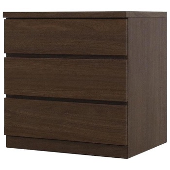 6300074189 フィット 幅60 3段 チェスト 奥行44cm 家具 収納 ホワイト/ウォールナット/オーク 丸田木工 68295468