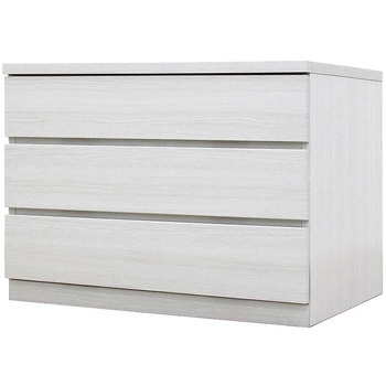 フィット 幅80 3段 チェスト 奥行55cm 家具 収納 ホワイト/ウォールナット/オーク 丸田木工