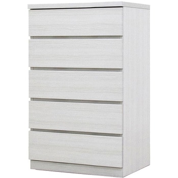 フィット 幅60 5段 チェスト 奥行44cm 家具 収納 ホワイト/ウォールナット/オーク 丸田木工