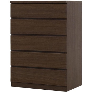 フィット 幅70 5段 チェスト 奥行44cm 家具 収納 ホワイト/ウォールナット/オーク 丸田木工