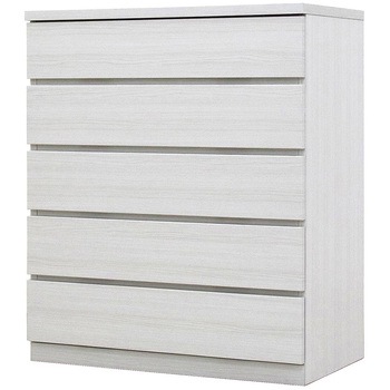 フィット 幅80 5段 チェスト 奥行44cm 家具 収納 ホワイト/ウォールナット/オーク 丸田木工