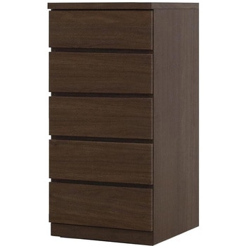 フィット 幅50 5段 チェスト 奥行55cm 家具 収納 ホワイト/ウォールナット/オーク 丸田木工