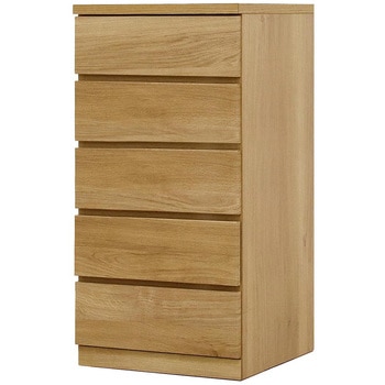 フィット 幅50 5段 チェスト 奥行55cm 家具 収納 ホワイト/ウォールナット/オーク 丸田木工