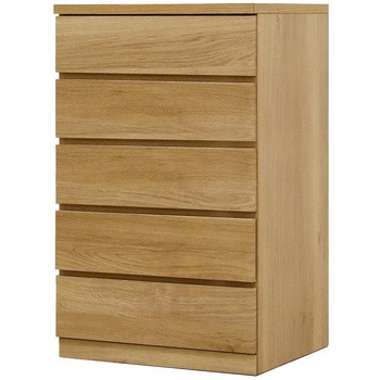 フィット 幅60 5段 チェスト 奥行55cm 家具 収納 ホワイト/ウォールナット/オーク 丸田木工