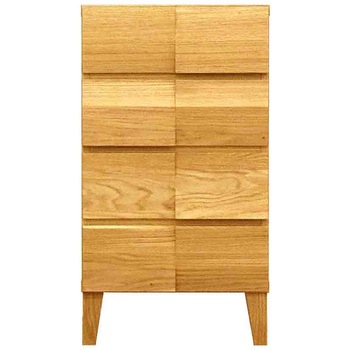 モデルノ 幅44 4段チェスト 家具 収納 ホワイトオーク/ウォールナット 丸田木工