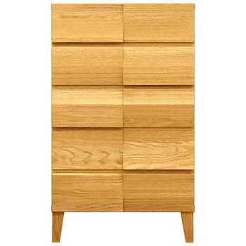 モデルノ 幅44 5段チェスト 家具 収納 ホワイトオーク/ウォールナット 丸田木工