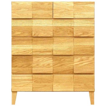 モデルノ 幅78 5段チェスト 家具 収納 ホワイトオーク/ウォールナット 丸田木工