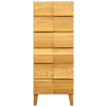 モデルノ 幅44 6段チェスト 家具 収納 ホワイトオーク/ウォールナット 丸田木工