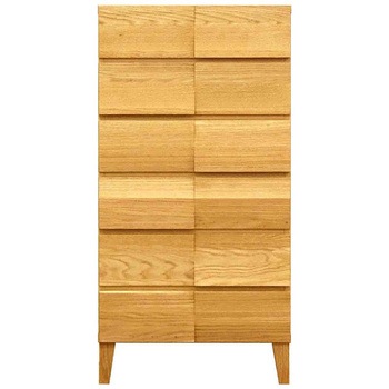 モデルノ 幅58 6段チェスト 家具 収納 ホワイトオーク/ウォールナット 丸田木工