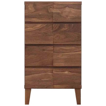 モデルノ 幅44 4段チェスト 家具 収納 ホワイトオーク/ウォールナット 丸田木工