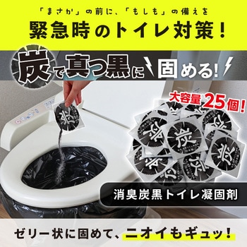 消臭 炭黒トイレ凝固剤25個入 アストロ