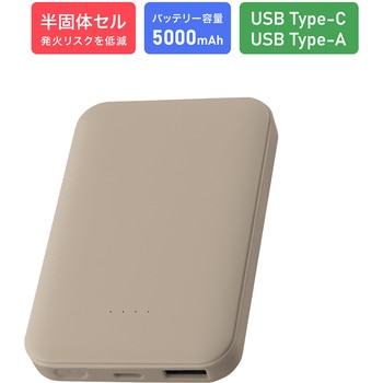 LN-MBMZ50GG ���΃��X�N��}�������o�C���o�b�e���[�uMOEZ�v 5000mAh PSE�K�� �R���ɂ��� �h�� �ω� ���S���S�݌v USB Type-C&A��2�|�[�g �o�b�e���[�c�ʃ����v���� LEPLUS NEXT 68301549