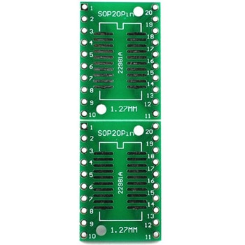 ピッチ変換基板 1.27mmピッチ 0.65mmピッチ SOPシリーズ アズワン