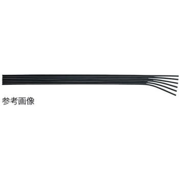 フラットチューブUFF 3-4×2.5mm 黒 UFF-04-3-5シリーズ - 潤工社