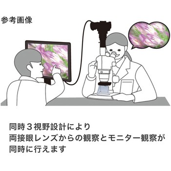【同時三視野】ズーム式実体顕微鏡 伸太T YS05Tシリーズ マイクロネット