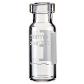 クリンプバイアル(ND11)透明 ラベル付 2mL CHCV11-10シリーズ Thermo Fisher Scientific
