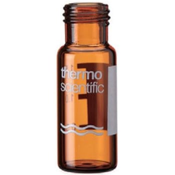 スクリューバイアル(9-425)ラベル付 2mL 不活性ガラス 100本入 Thermo Fisher Scientific