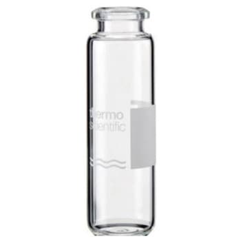 ヘッドスペースバイアル ND20 ラベル付 ガラスラウンドボトム 6ACVシリーズ Thermo Fisher Scientific