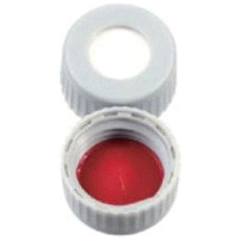 セプタム付 AVCS スクリューキャップ(9-425)1mm 赤/白 スリット(圧着型)/グレー 6PSC9STBS1シリーズ Thermo Fisher Scientific