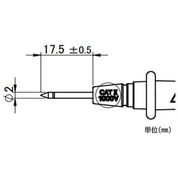900mm テストリード棒 エスコ