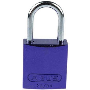 Abus 安全用南京錠 パドロック アルミ、スチール 紫 ABUS