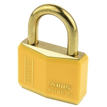Abus 安全用南京錠 パドロック 真鍮 黄 ABUS