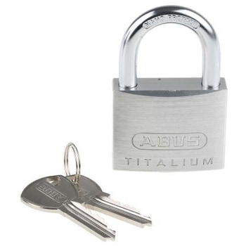 Abus 耐候性南京錠 パドロック タイタリウム グレイ ABUS