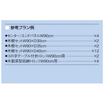 F-PANEL H型2連結展開 W90×H135 2連結+エンド展開W90セット アズワン