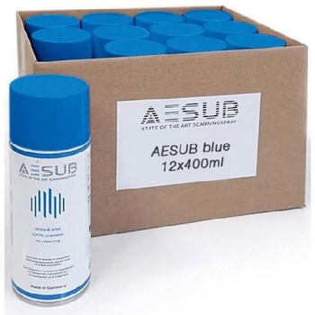 3Dスキャナ用反射防止昇華スプレー ブルー1ダース(12缶) AESUB