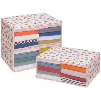 プチローズ 衣類整理袋3枚組 アストロ