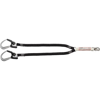 フルハーネス用伸縮2丁掛けランヤード1100mm 130Kg対応用 谷沢製作所