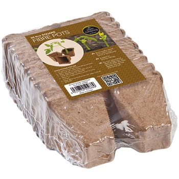 Fibre Pot Square ファイバーポット 四角 6cm×20個入り Gardland