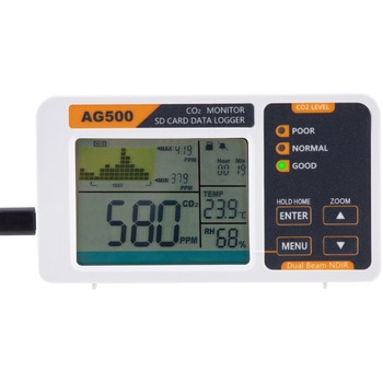 卓上CO2/温度/湿度/RTCロガー 長期安定動作デュアルビームNDIR式 bitstrong