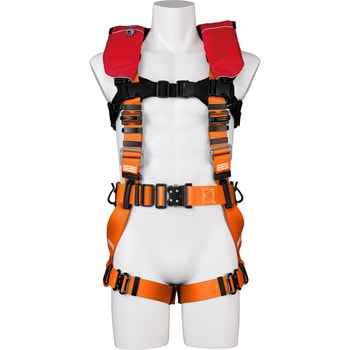救命胴衣装着可能型 墜落制止用器具(フルハーネス安全帯) 谷沢製作所