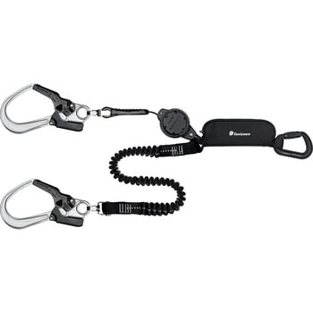 タフライト巻取/伸縮(1600mm)2丁掛けランヤード 谷沢製作所