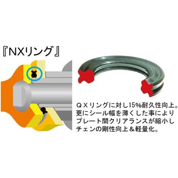 EK-CHAIN イーケーチェーン EK 520ZV-X3 (GP;GP) MLJ 124L-