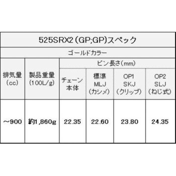 525SR-X2(GP) SLJ ジョイント 525SR-X2 1個 EKチェーン 【通販サイト