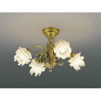 コイズミAAE480112 イルムシャンデリア９灯 フラワーガラスシェード コイズミ照明 KOIZUMI ilum シャンデリア クリプトン球